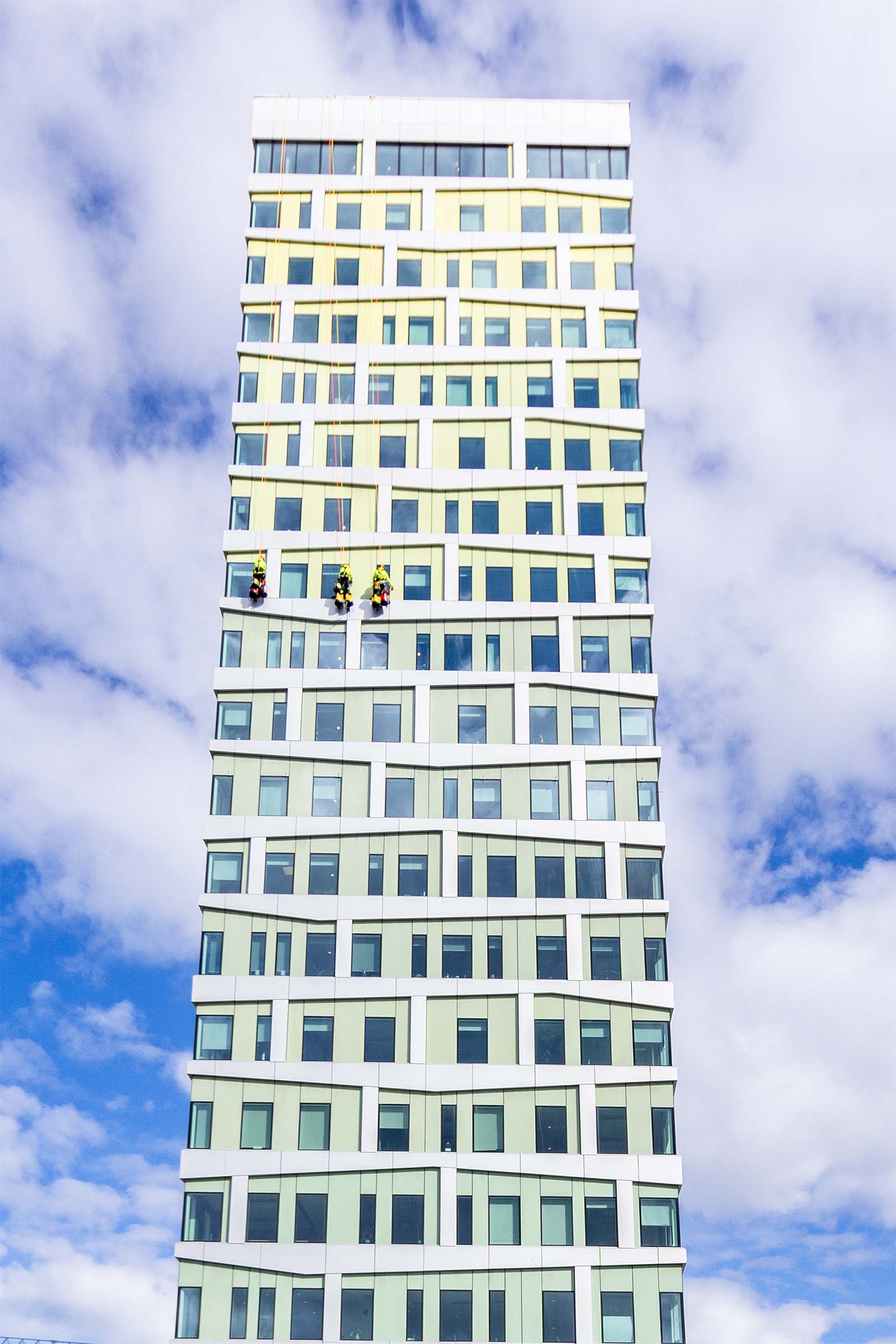 Fönsterputs på hög höjd